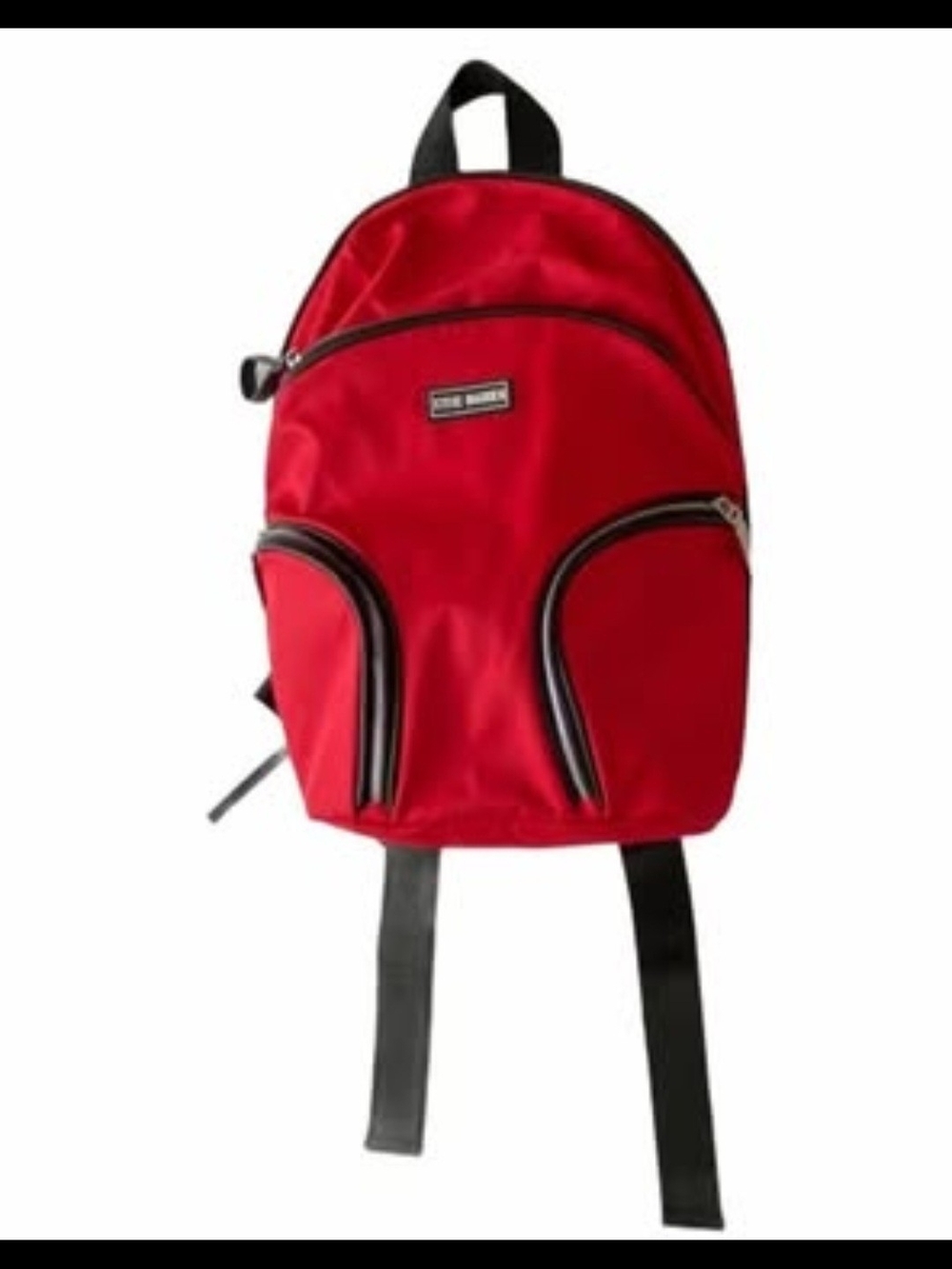 Steve Madden Red Backpack with Black Accents